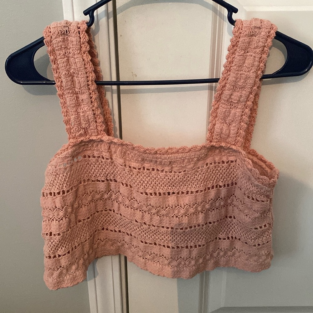 Knit cropped tank from aerie